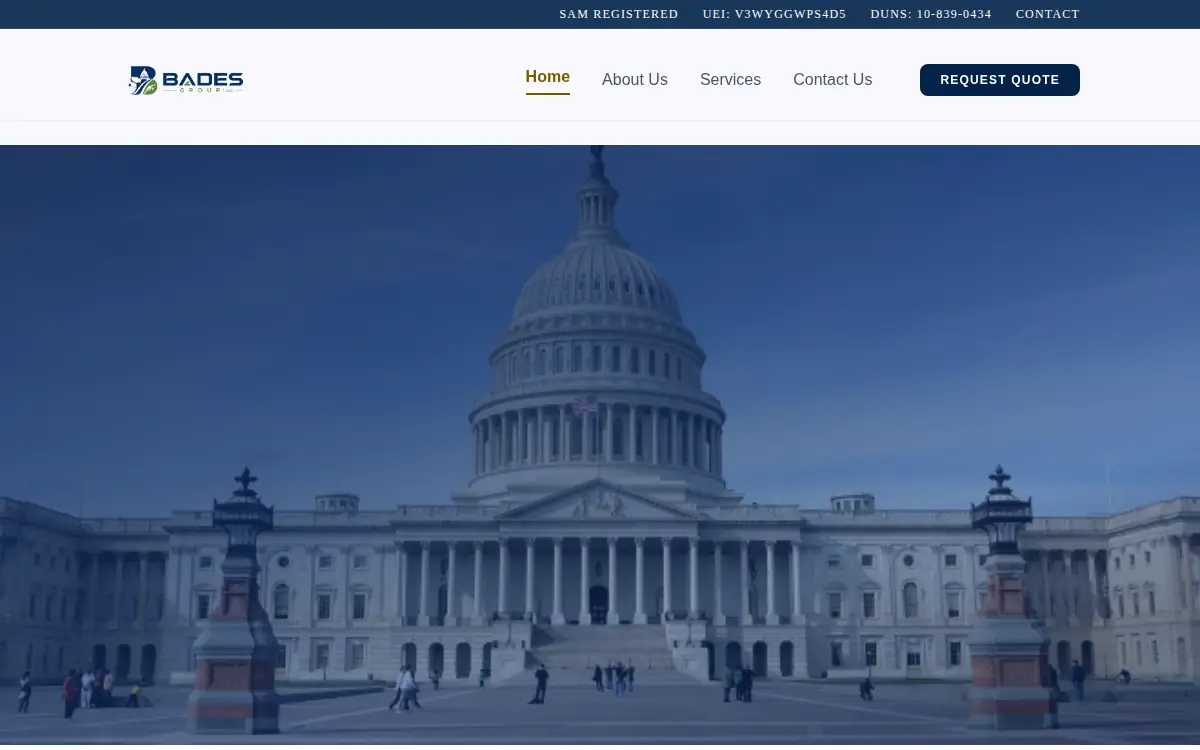 Homepage of Bades Group LLC