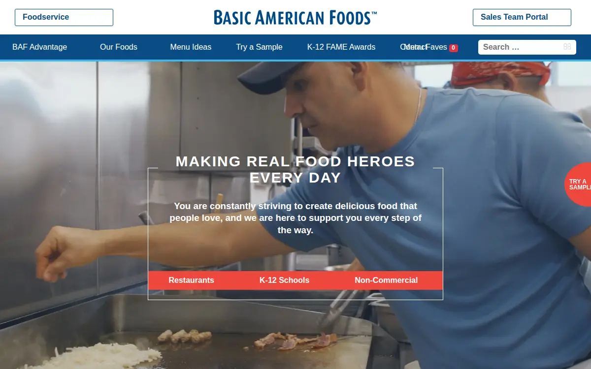 Homepage of Basic American INC