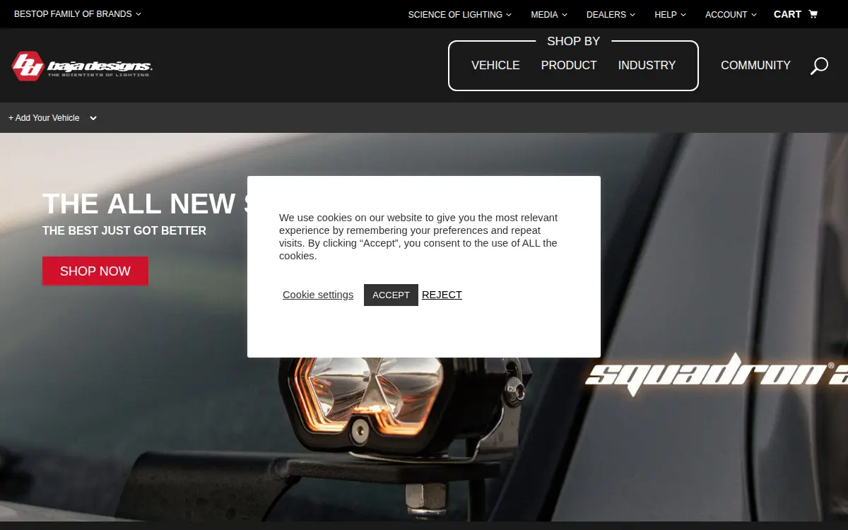 Homepage of Bestop Baja LLC