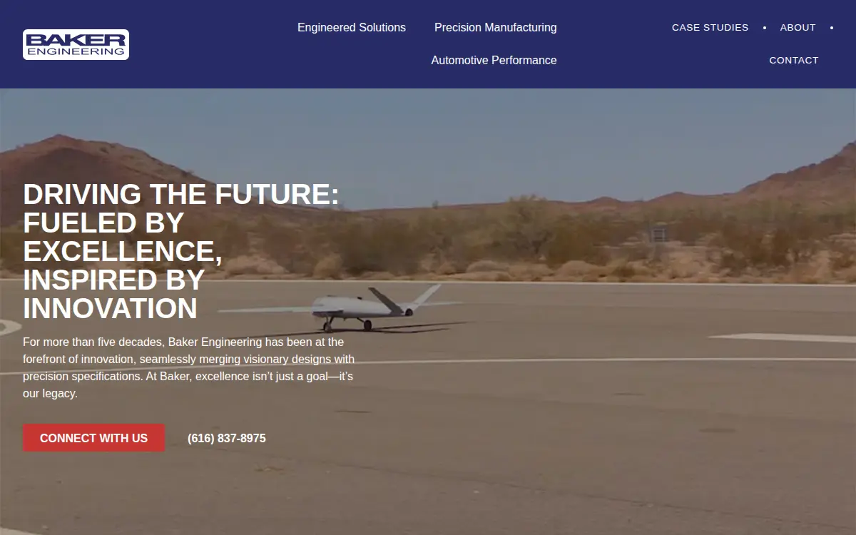 Homepage of Baker Engineering, LLC