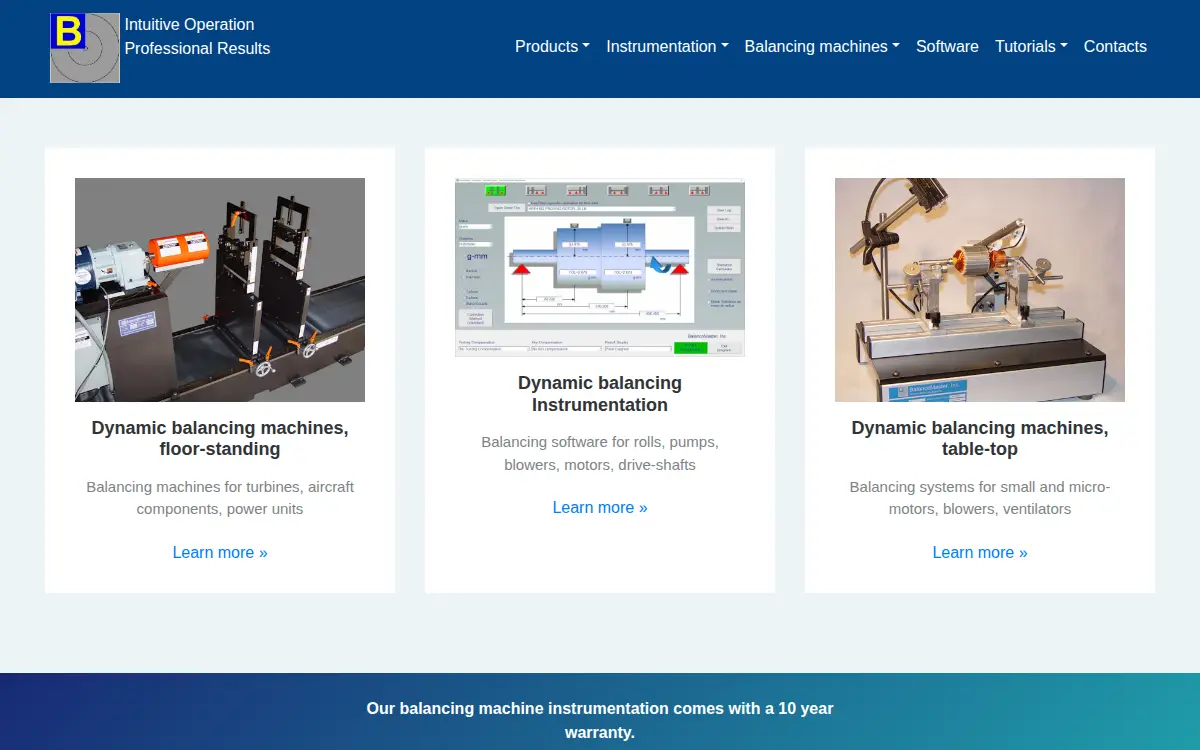 Homepage of Balancemaster INC