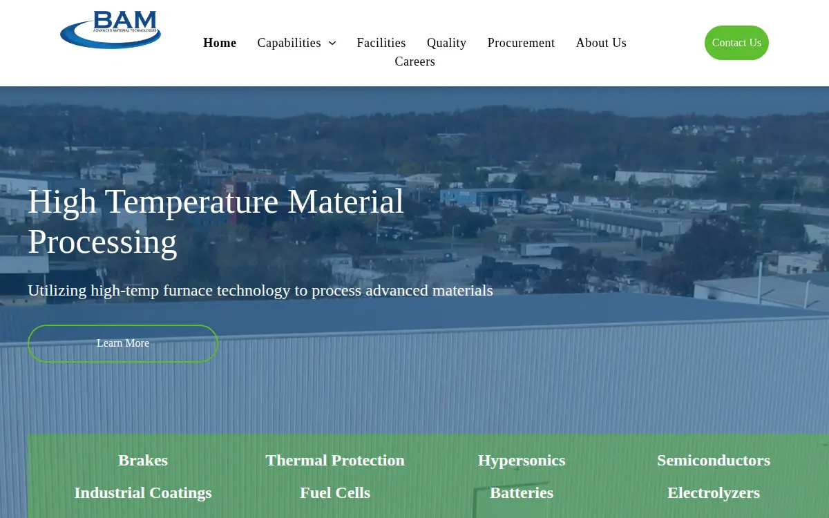 Homepage of Bam INC