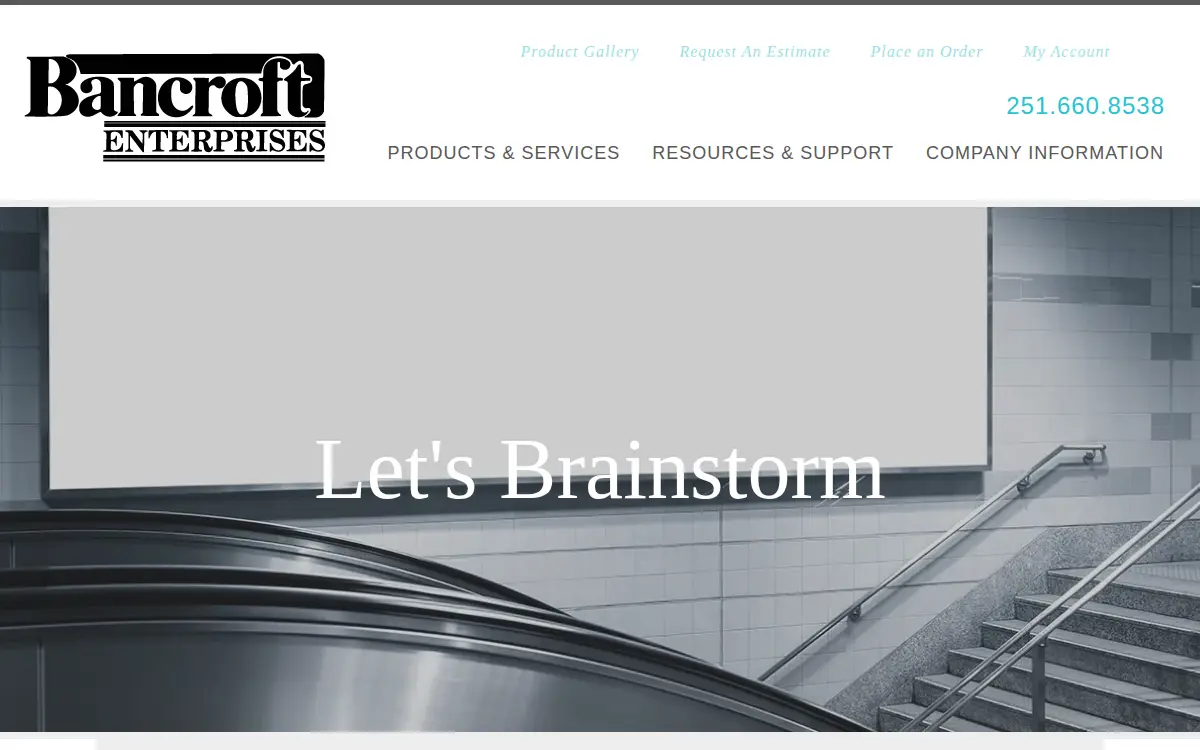 Homepage of Bancroft Enterprises INC