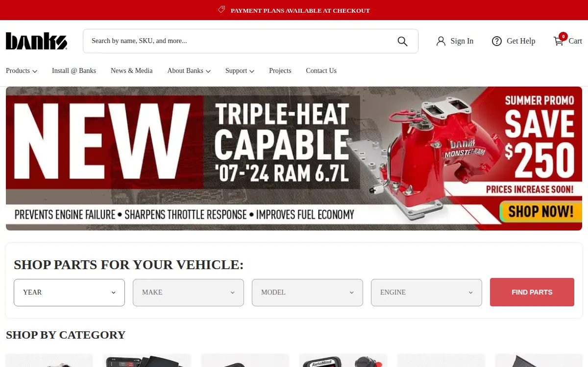 Homepage of Gale Banks Engineering