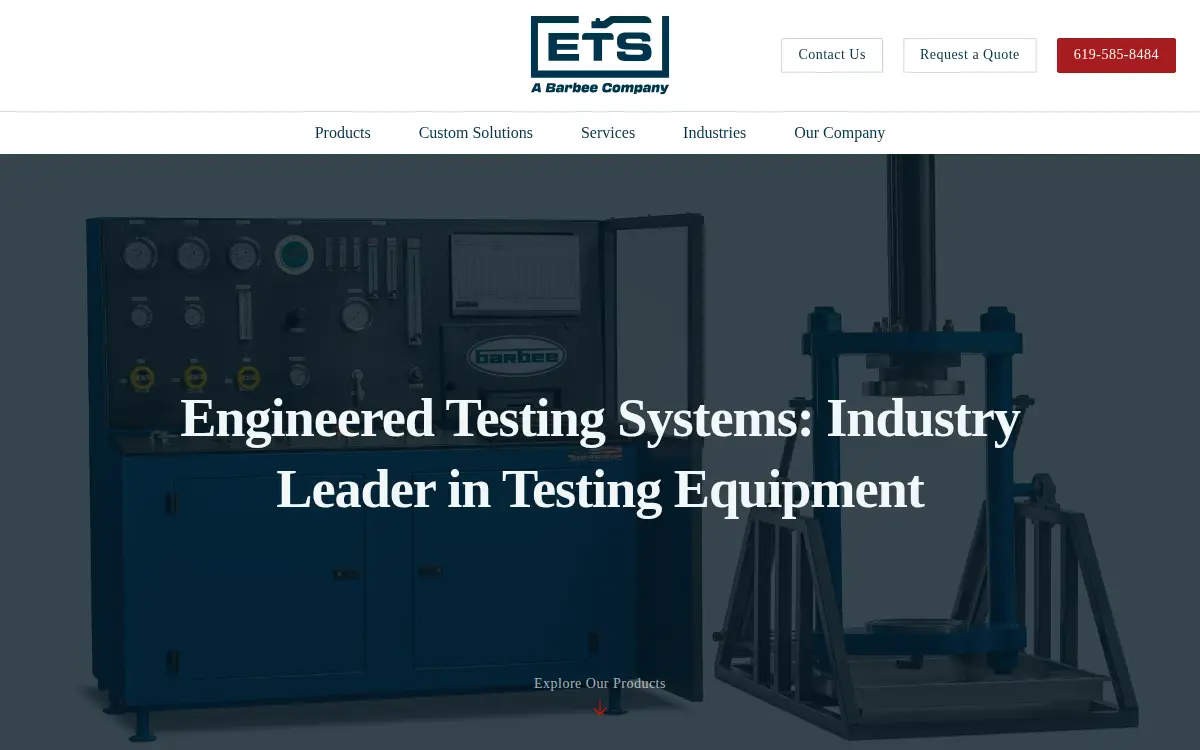 Homepage of Barbee Valve & Supply INC