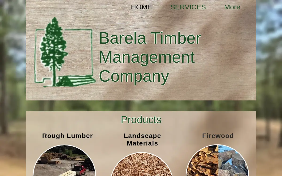 Homepage of The Barela Timber Management CO