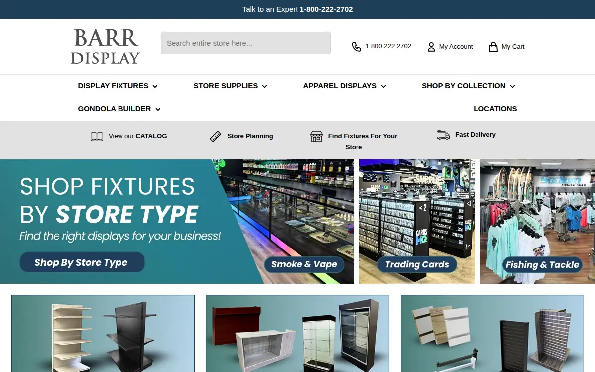 Homepage of The Barr Display Company, LLC