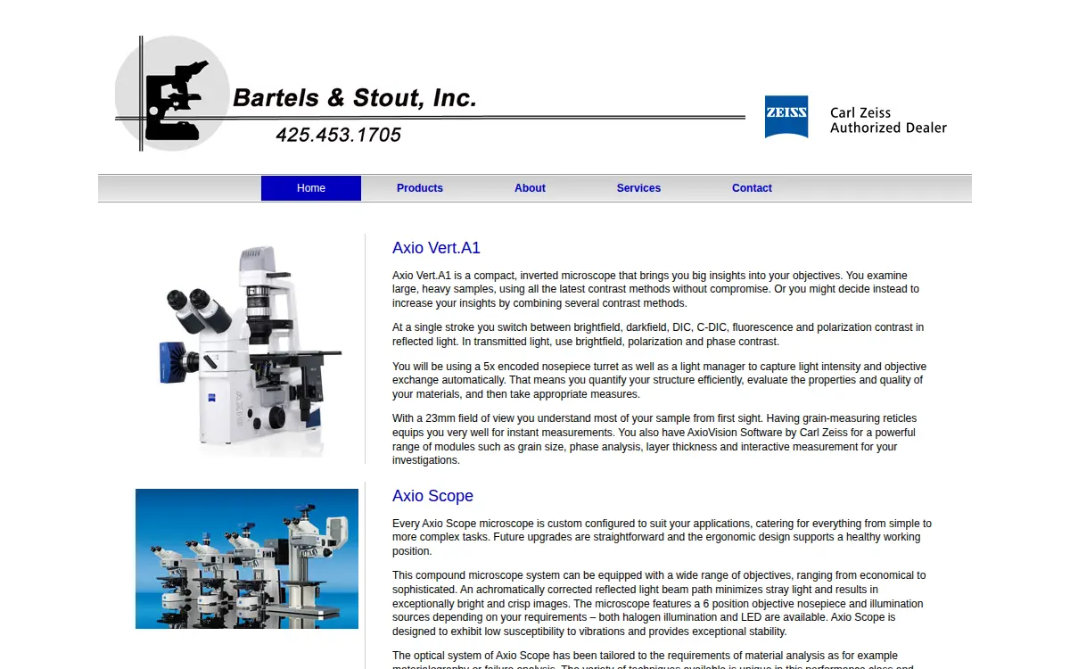 Homepage of Bartels & Stout, INC.