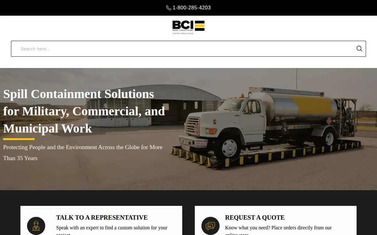 Homepage of Basic Concepts, Incorporated