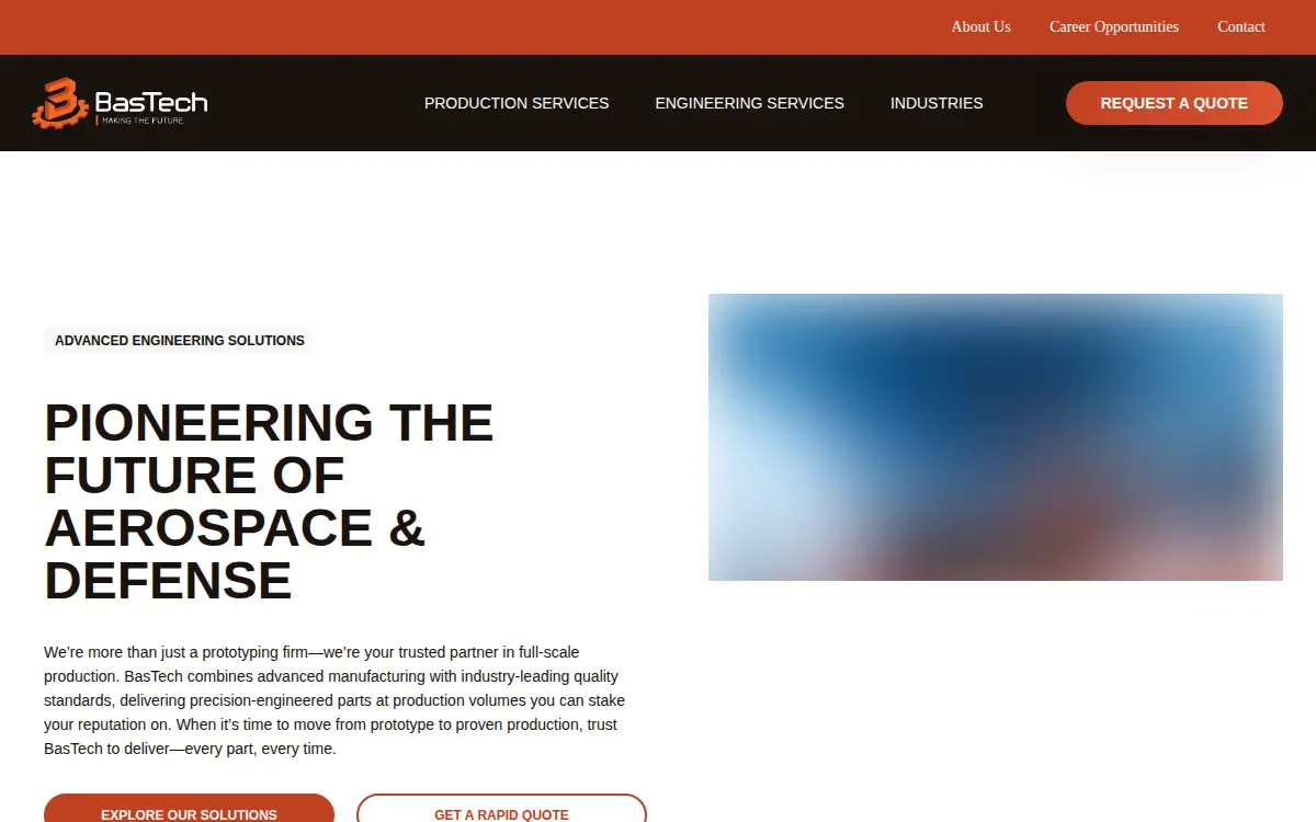 Homepage of Bastech INC
