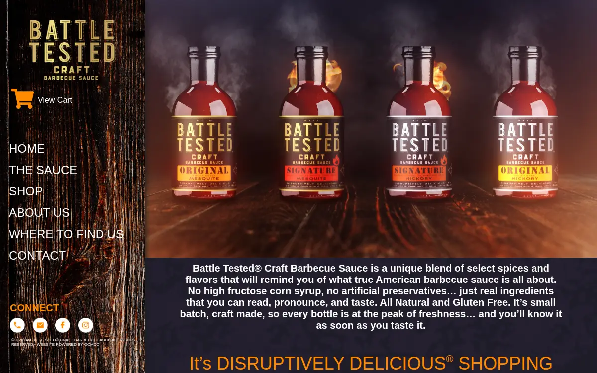 Homepage of Battle Tested LLC
