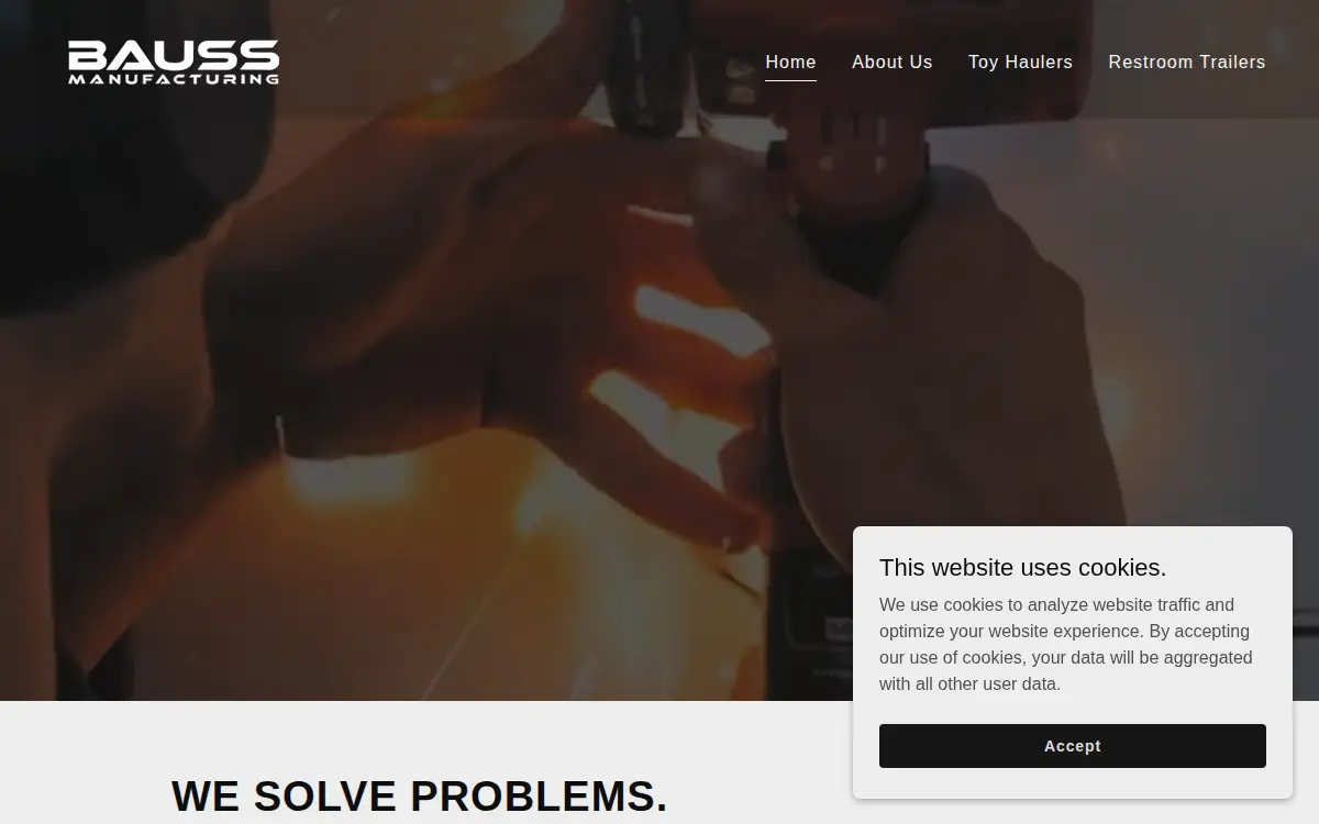 Homepage of Bauss Manufacturing INC.
