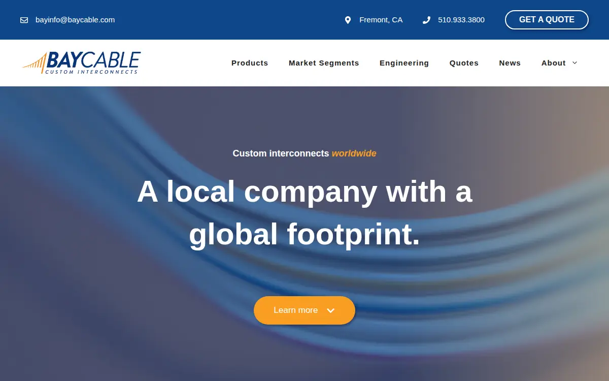 Homepage of Bay Associates Wire Tech CORP