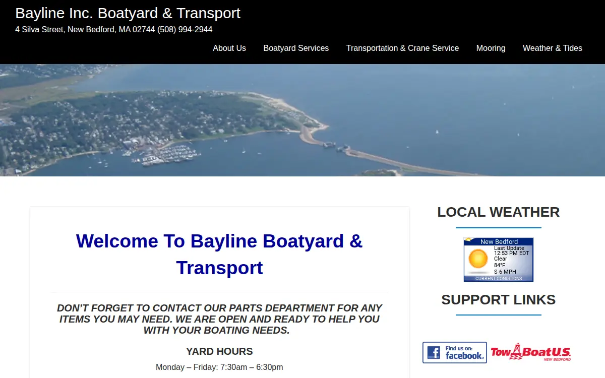 Homepage of Bayline, INC