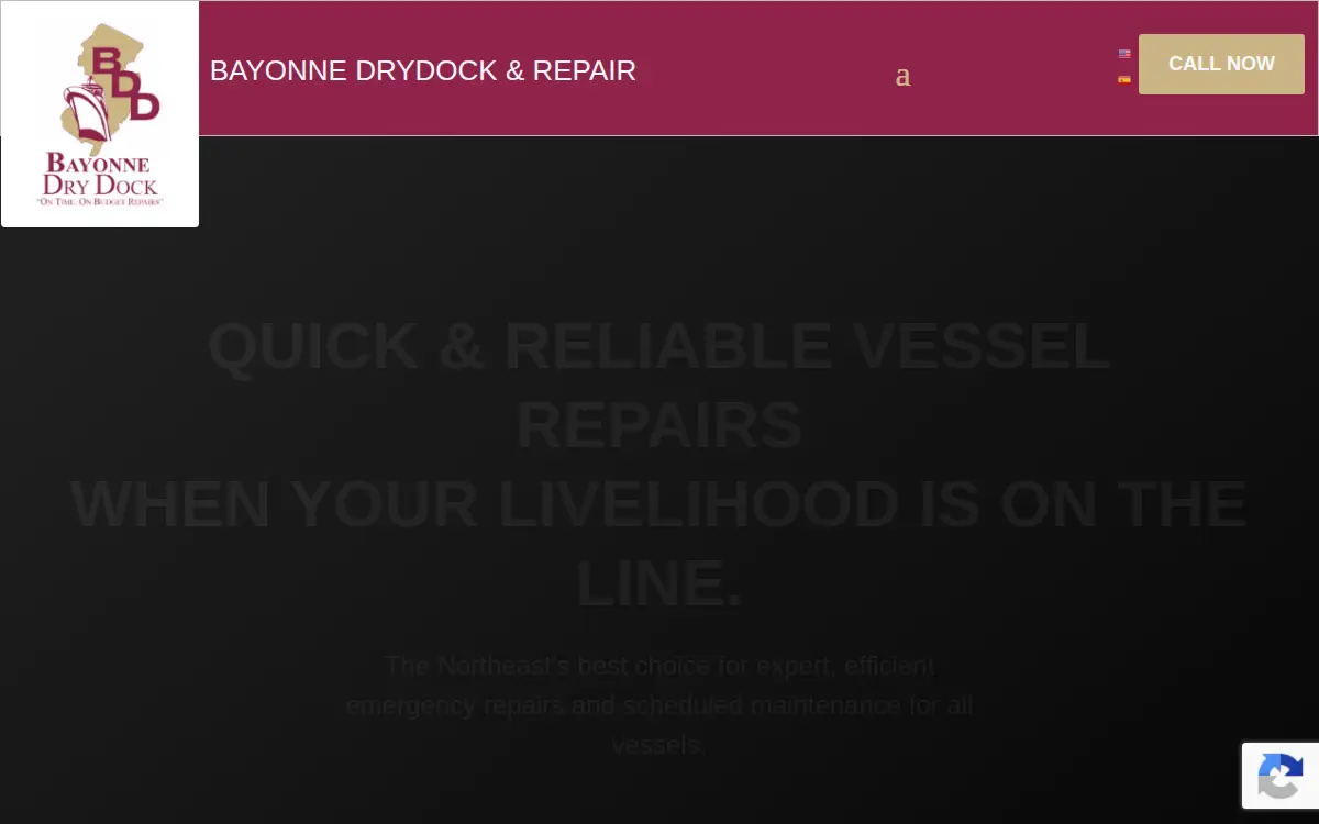 Homepage of Bayonne Drydock & Repair CORP.