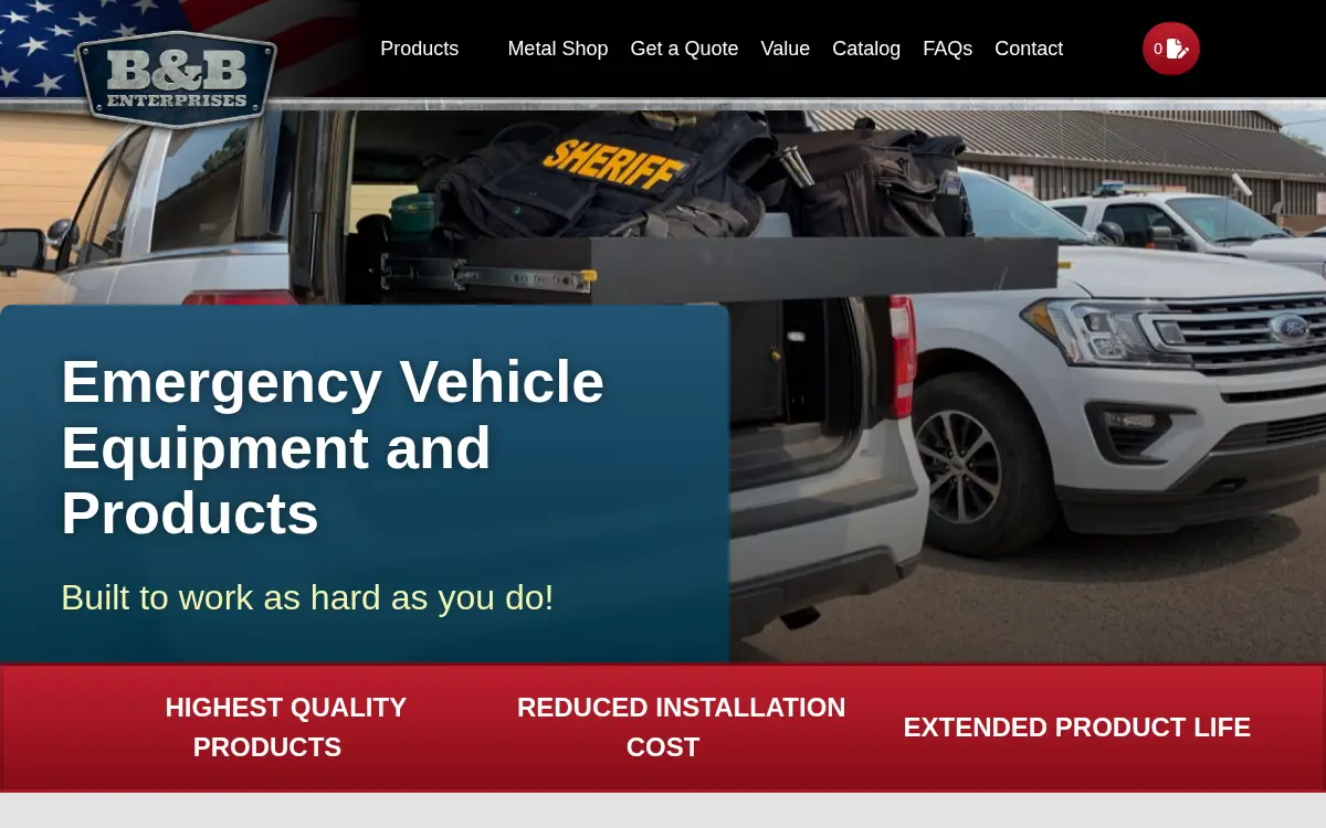 Homepage of B.b. & J. Enterprises INC.