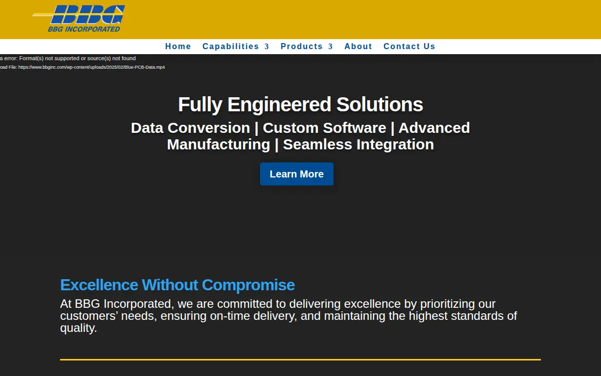 Homepage of Bbg INC