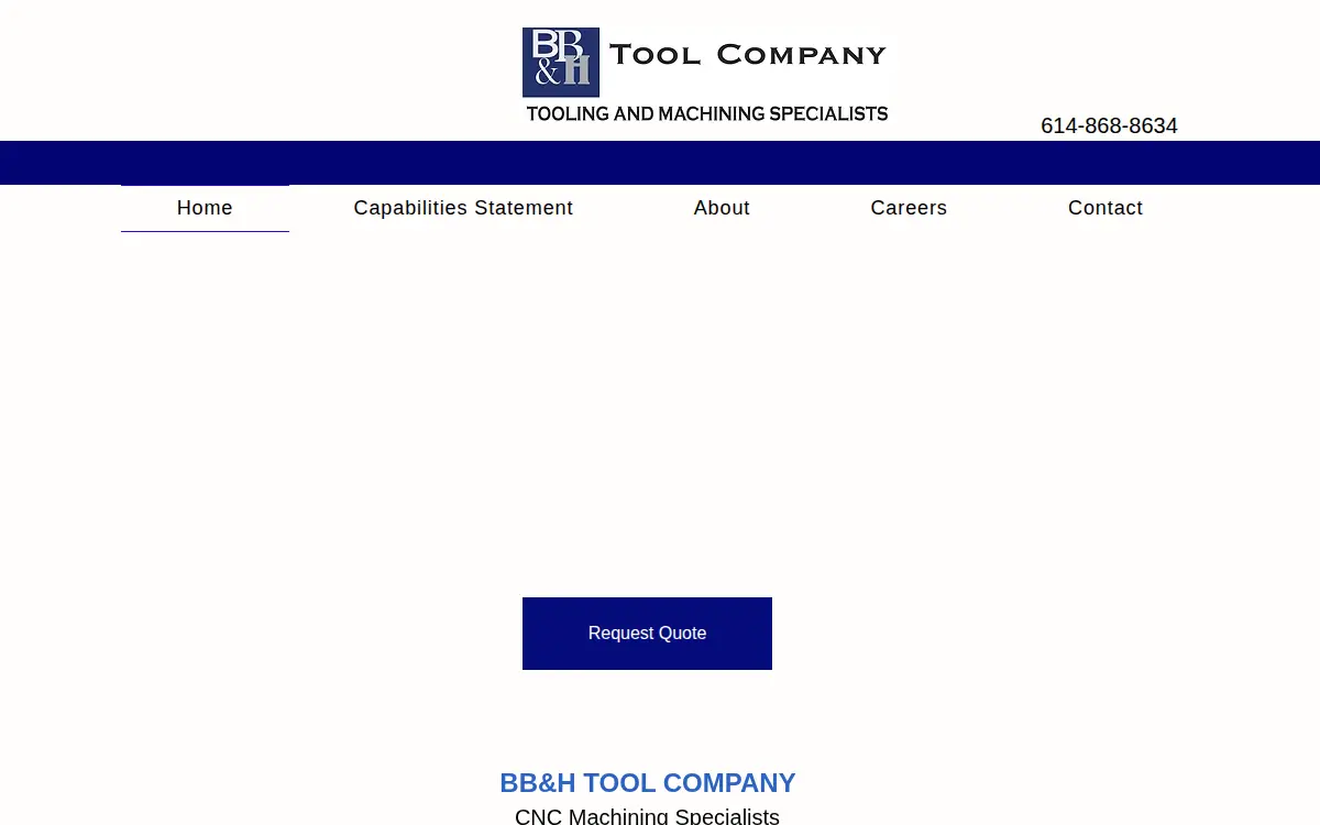 Homepage of Bb&h Tool CO