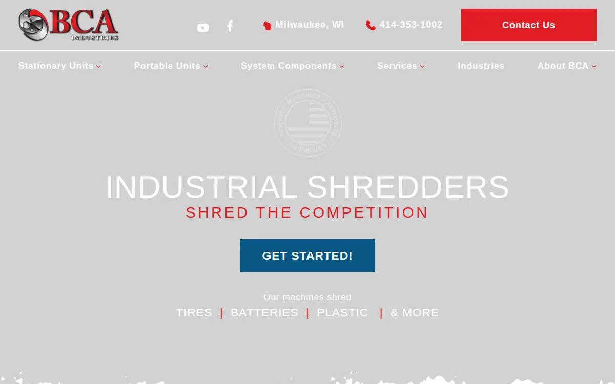 Homepage of Bca Industries, INC.