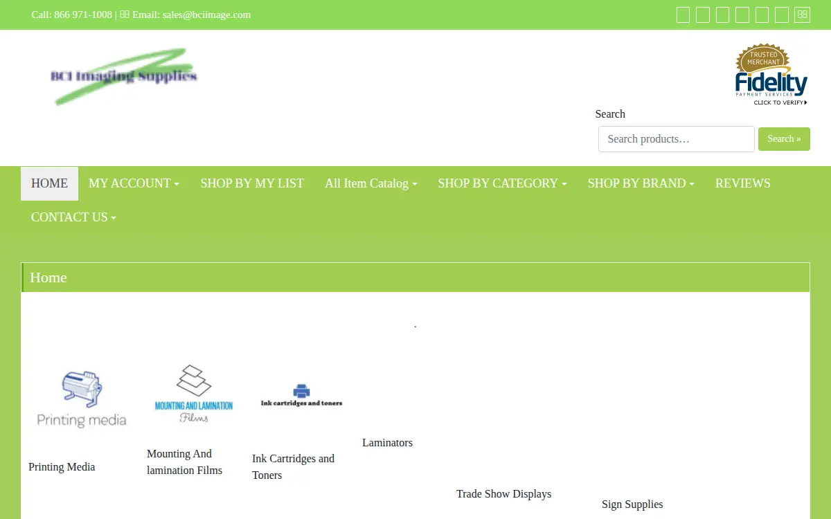 Homepage of B.c.i. LLC
