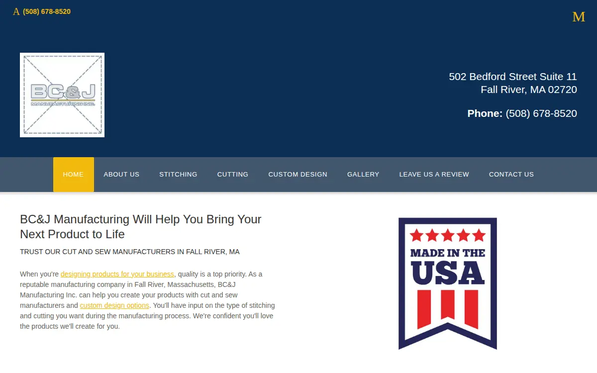 Homepage of Bc & J Manufacturing LTD