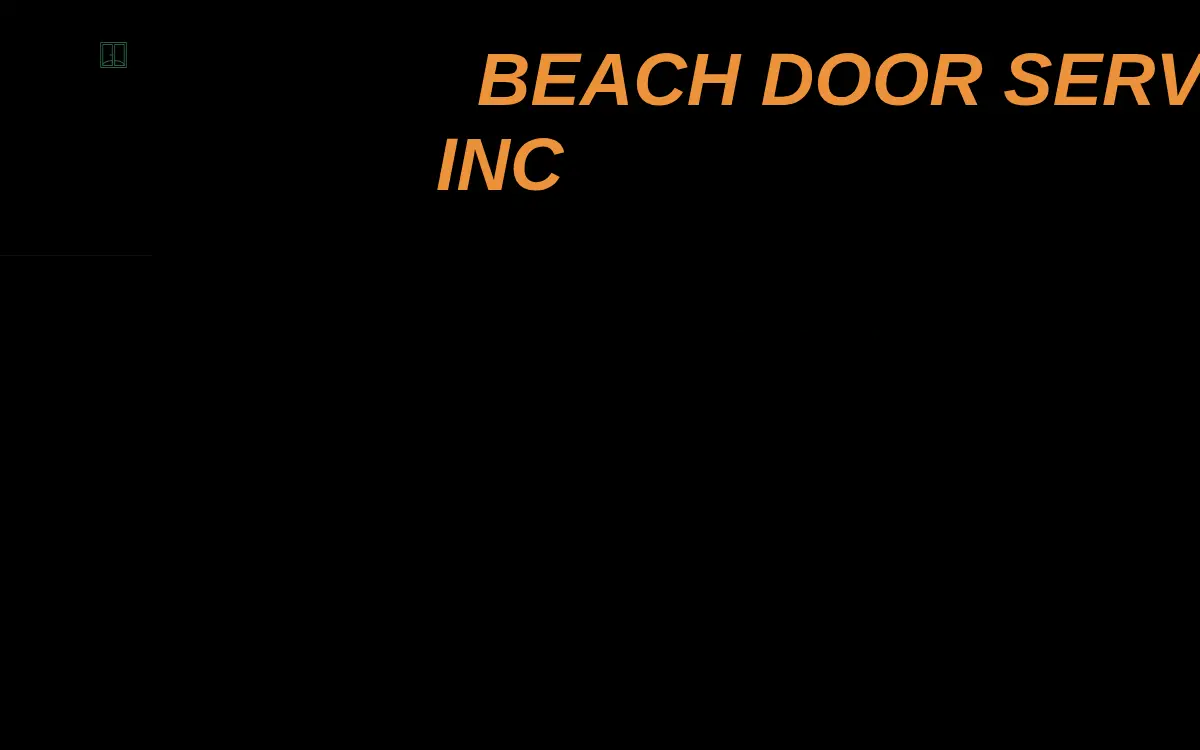 Homepage of Beach Door Service, INC.