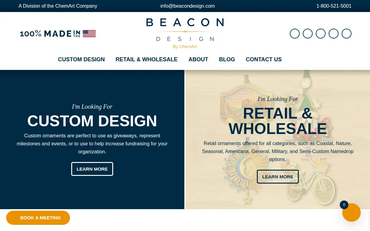 Homepage of Chemart Company