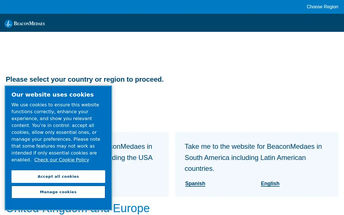 Homepage of Beaconmedaes LLC
