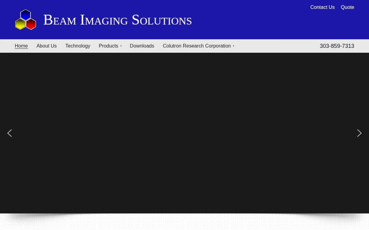 Homepage of Beam Imaging Solutions, INC.