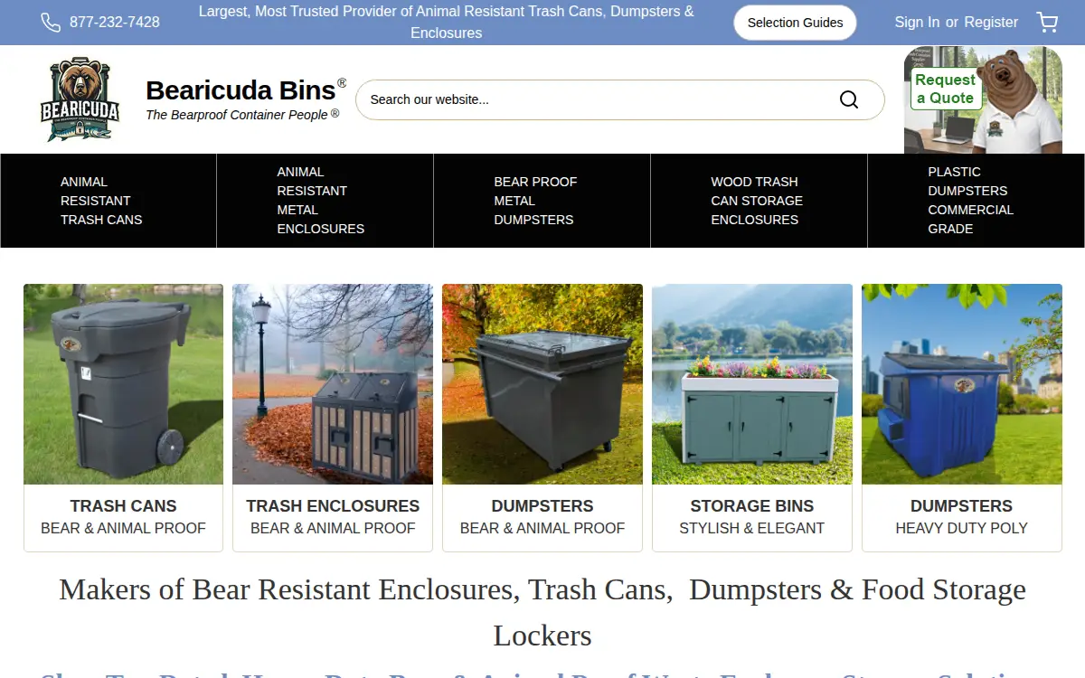Homepage of Bearicuda, INC