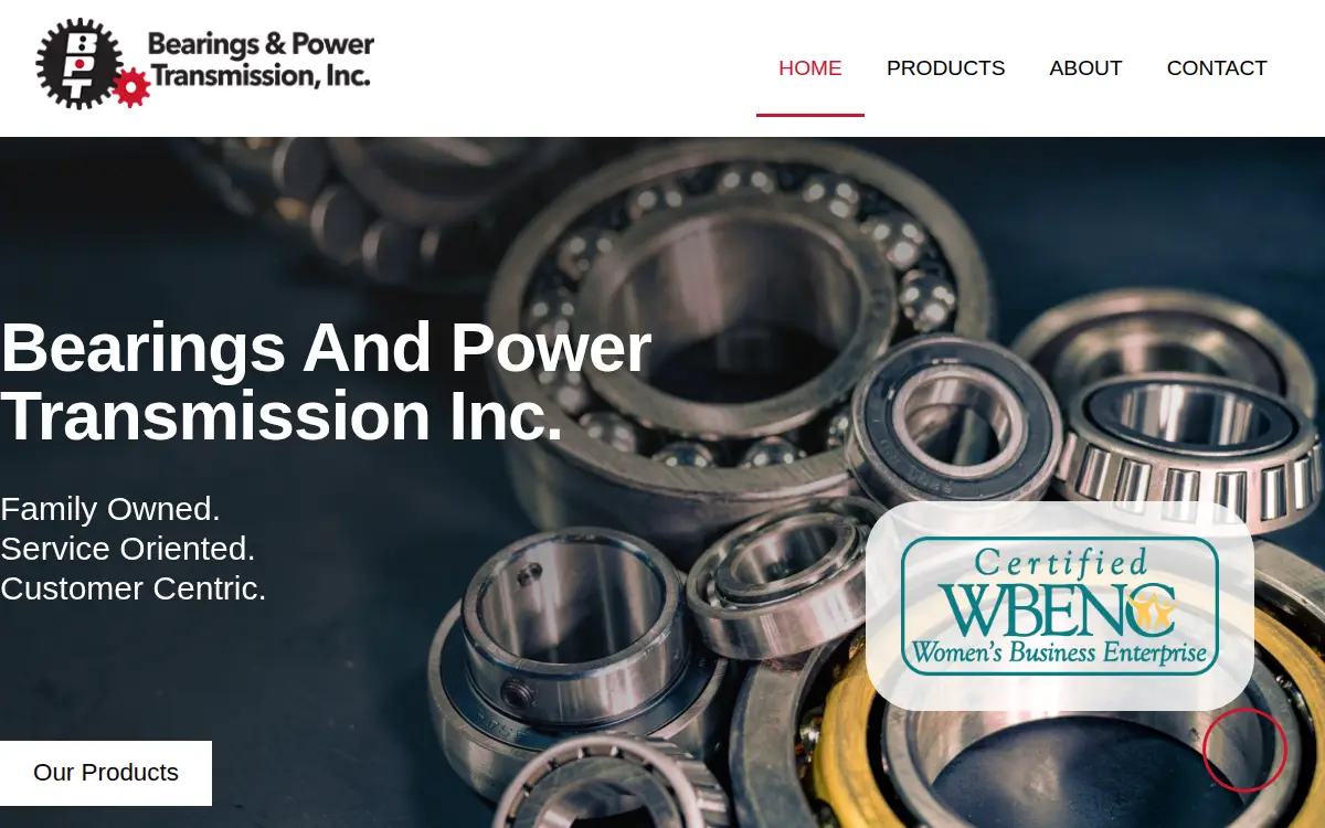 Homepage of Bearings & Power Transmission, INC.