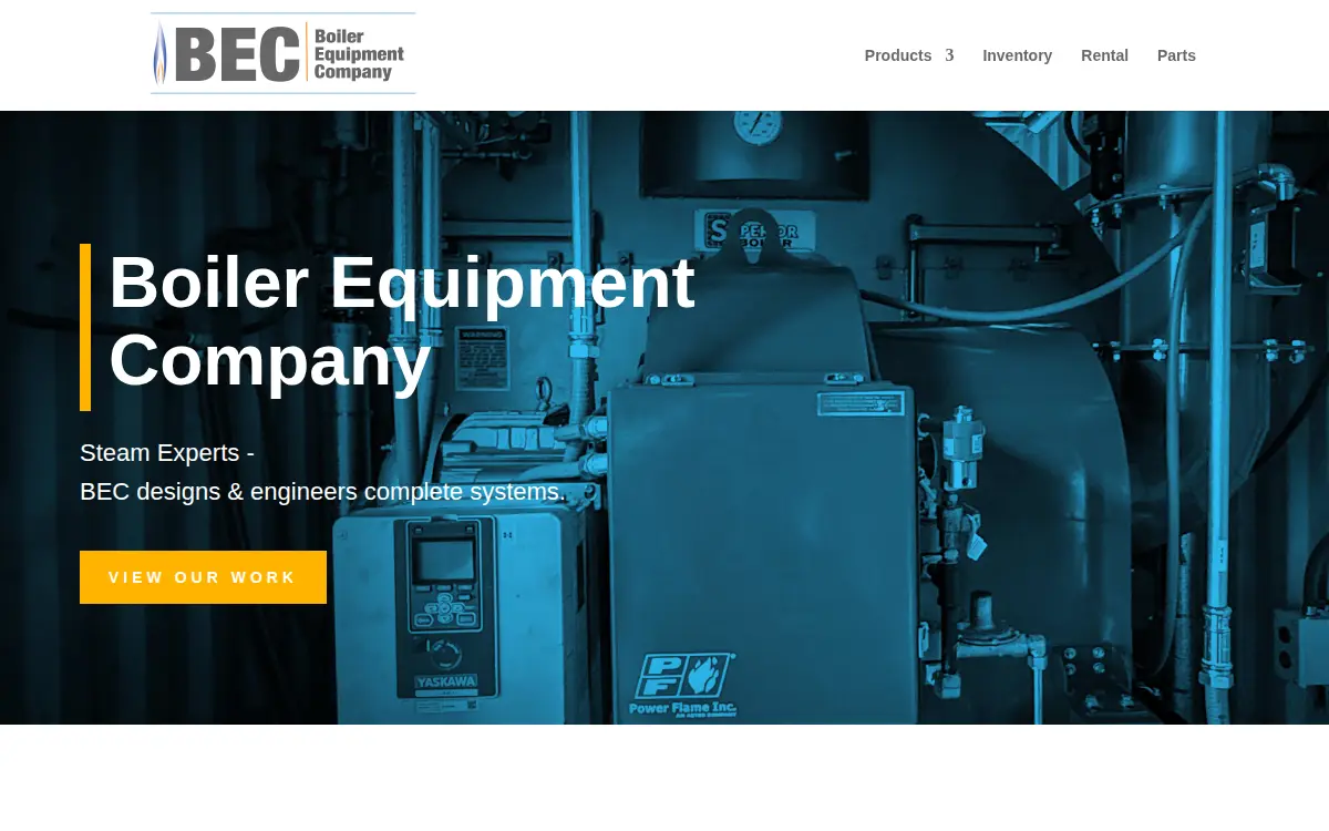 Homepage of Bec Equipment LLC