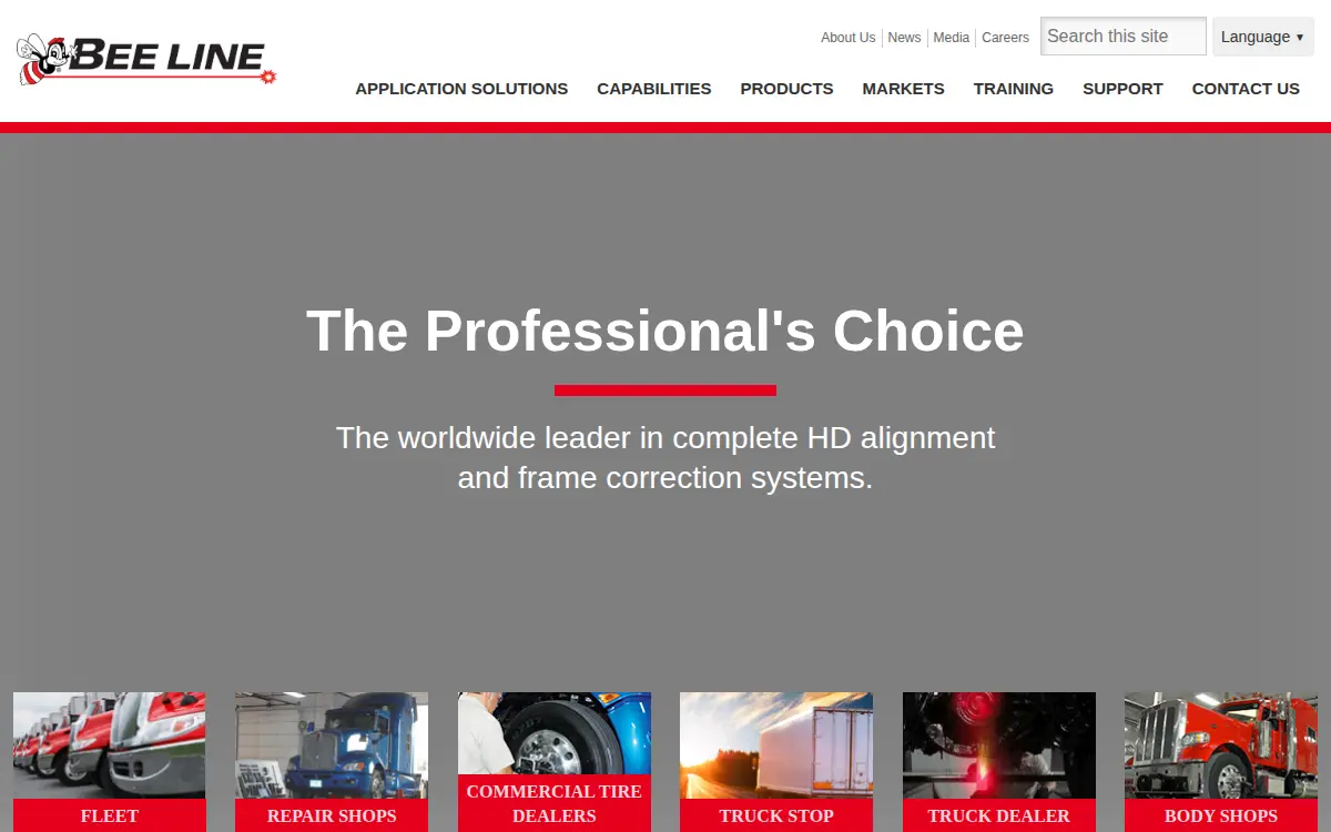 Homepage of Bee Line CO