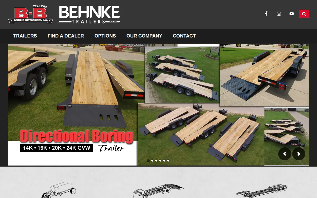 Homepage of Behnke Enterprises, INC
