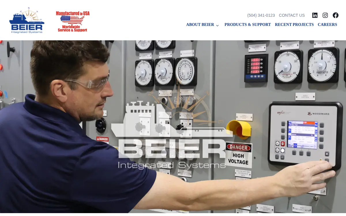 Homepage of Beier Radio, L.l.c.