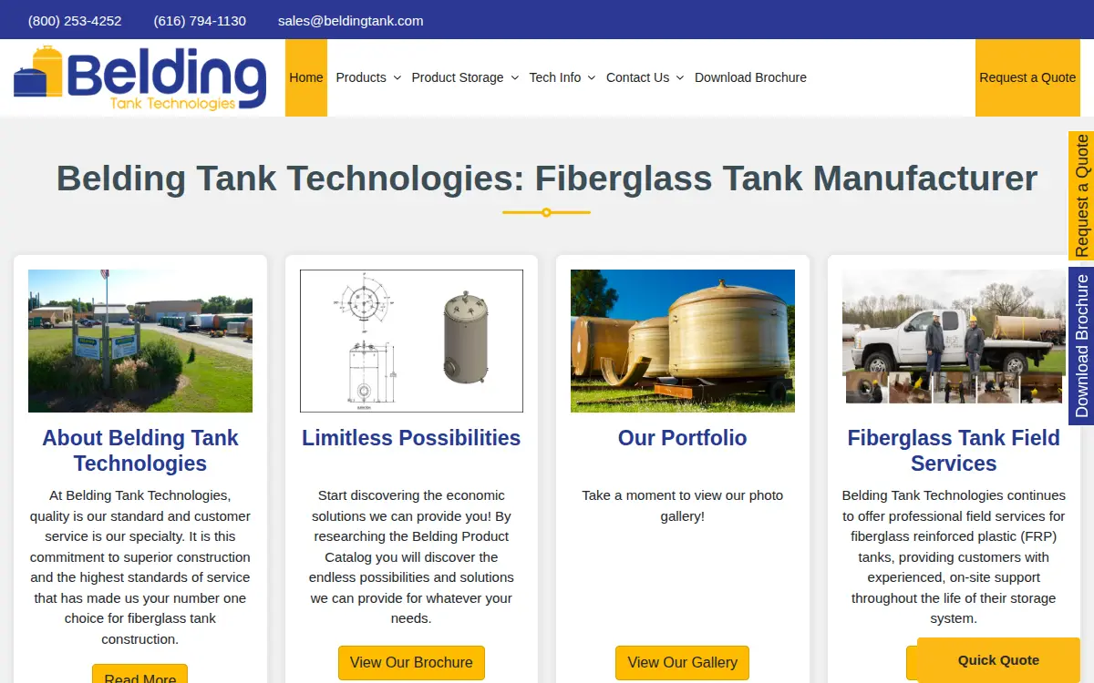 Homepage of D & R Fabrication INC