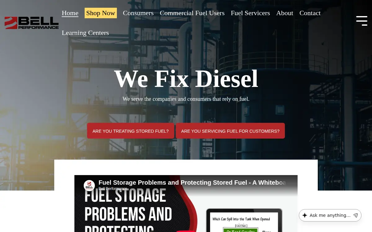 Homepage of Bell Performance INC
