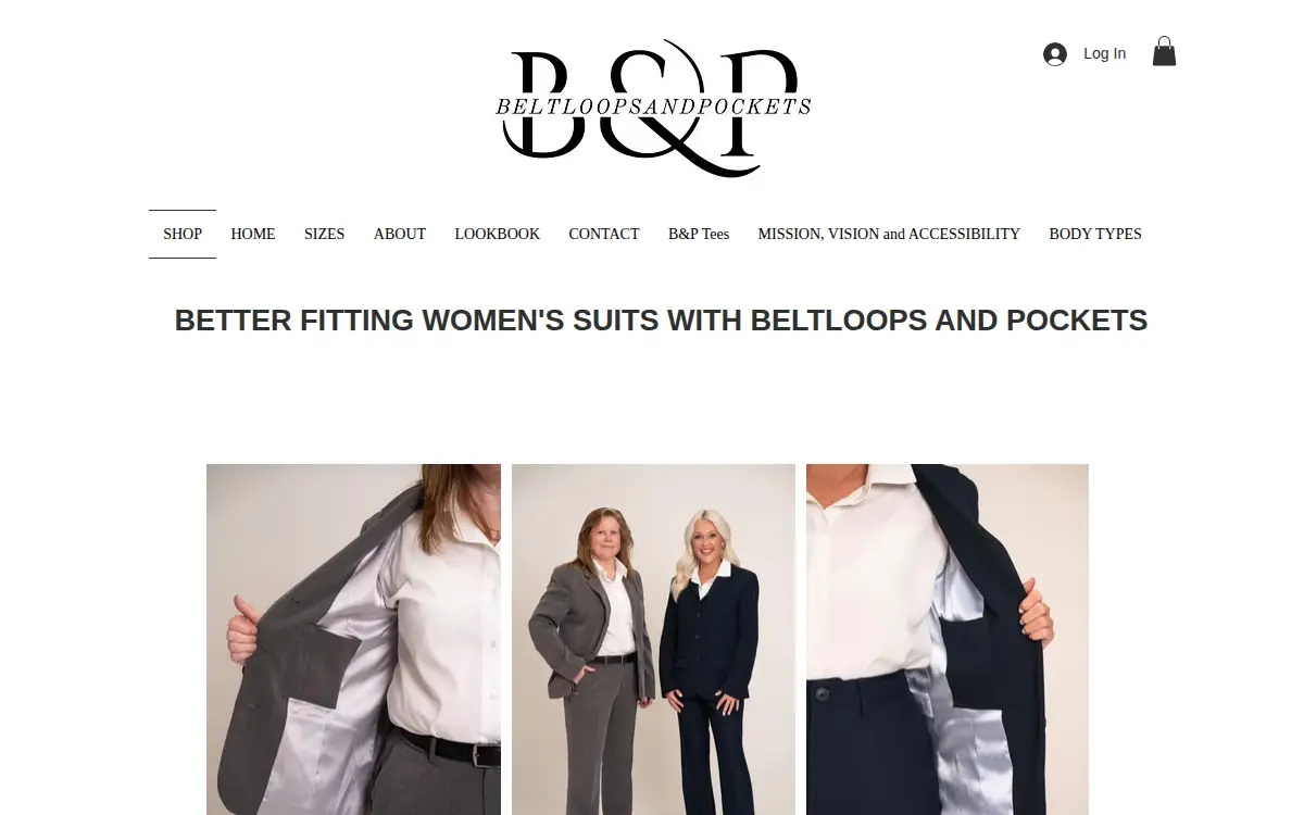 Homepage of Beltloops and Pockets LLC