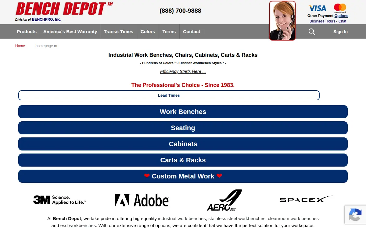 Homepage of Benchpro, INC.