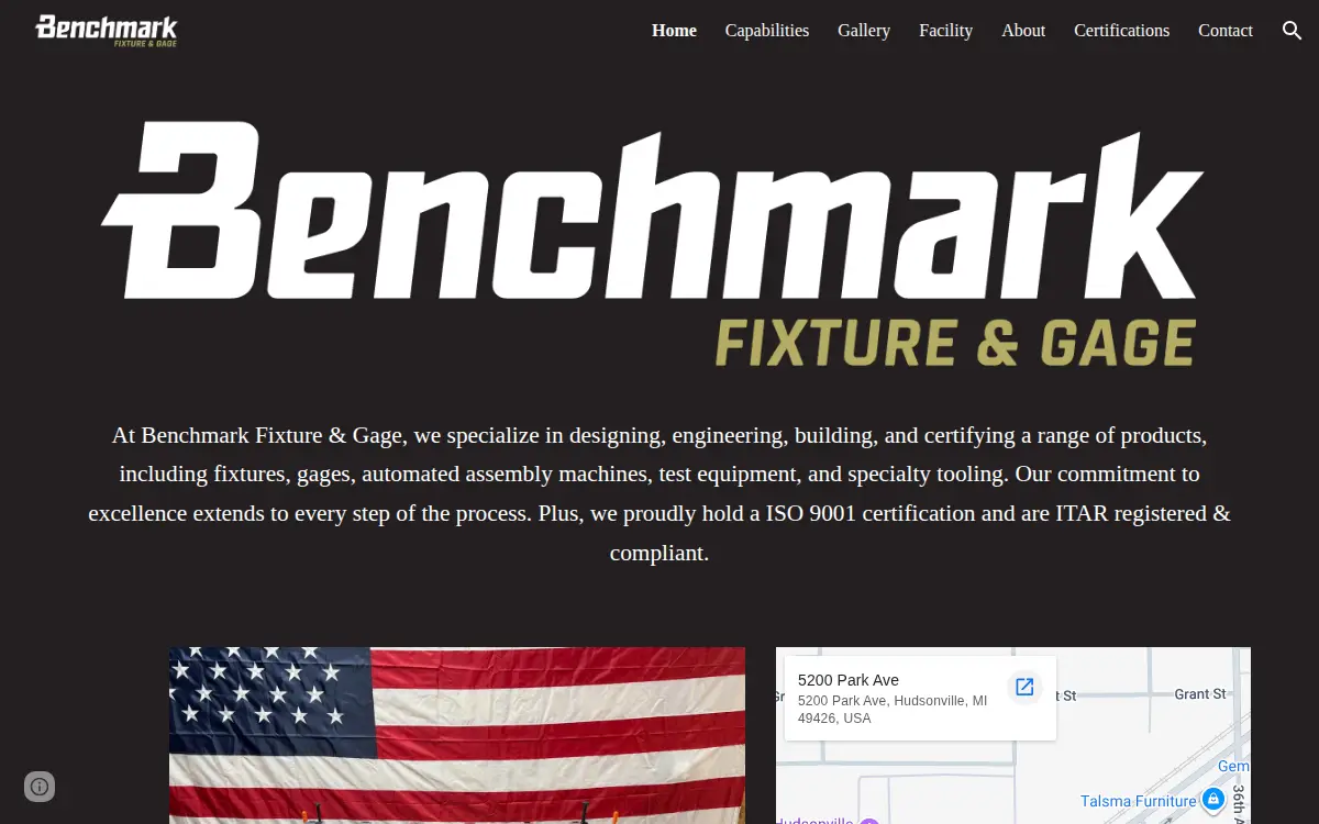 Homepage of Benchmark Plus, LLC