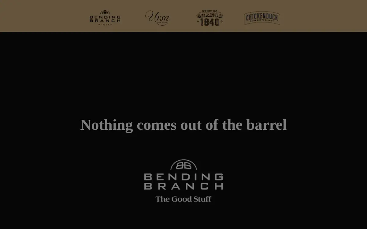 Homepage of Bending Branch Estate Vineyard, LLC