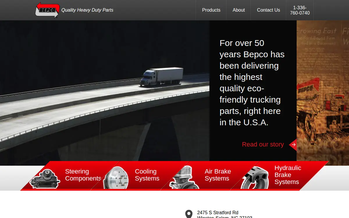 Homepage of Bepco INC