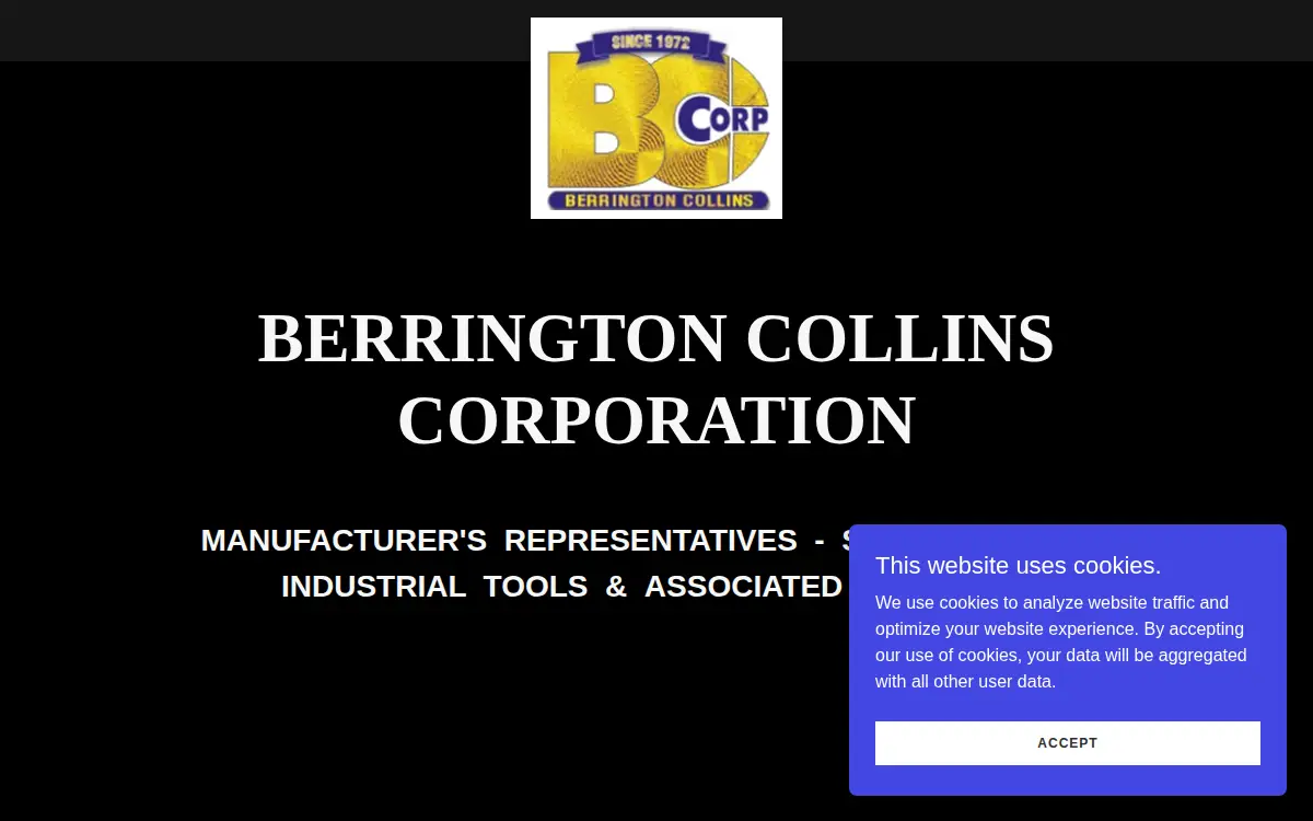 Homepage of Berrington/collins Corporation
