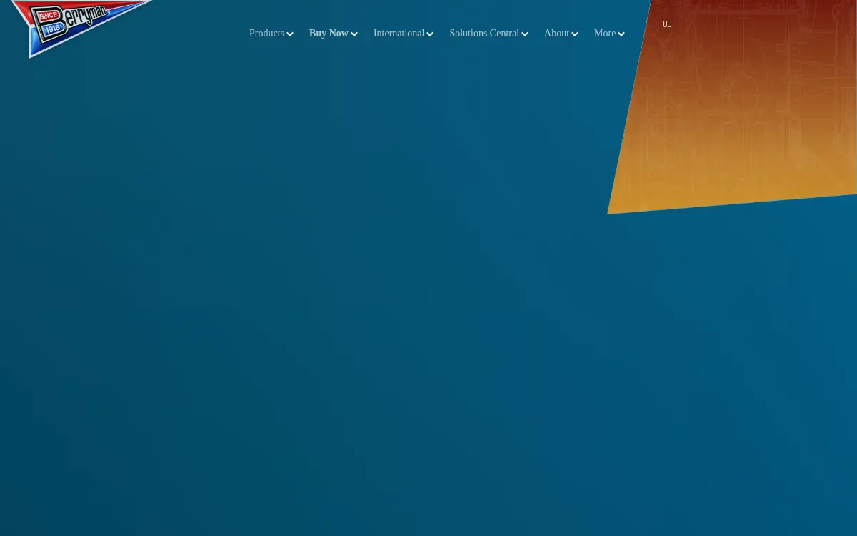 Homepage of Berryman Products, INC.
