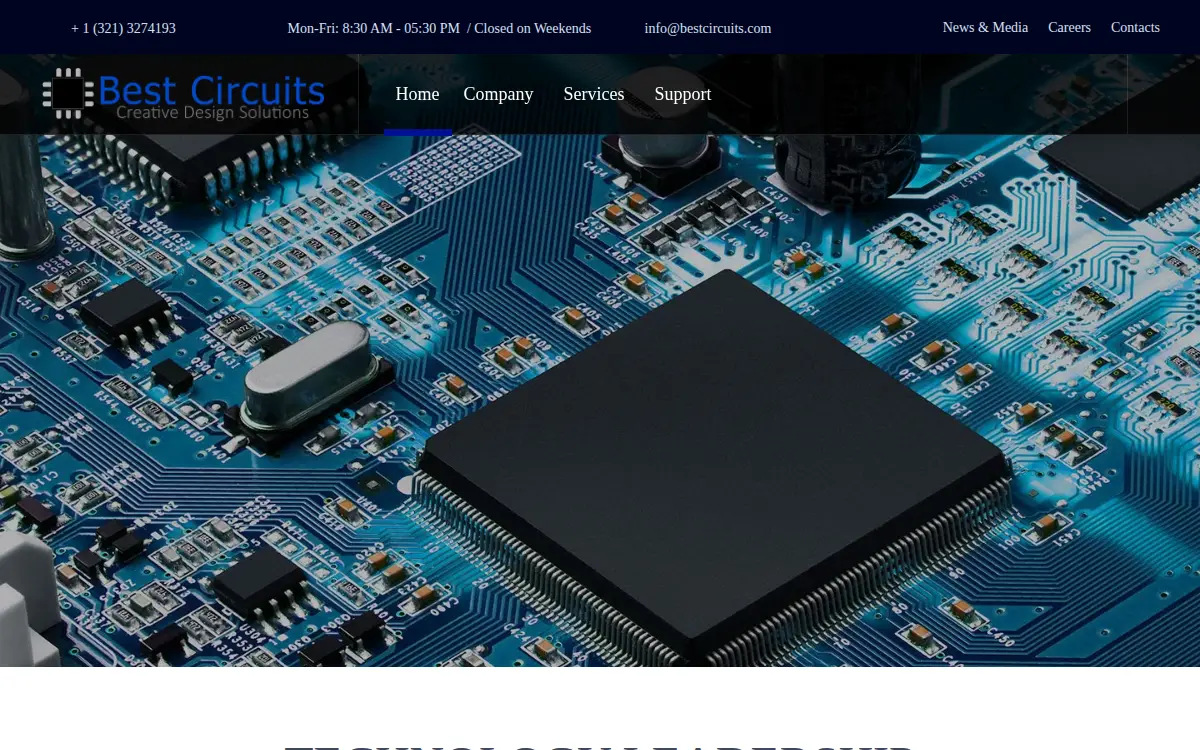Homepage of Best Circuits INC.