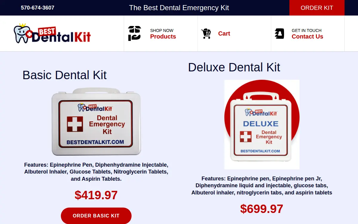 Homepage of Best Dental Kit LLC