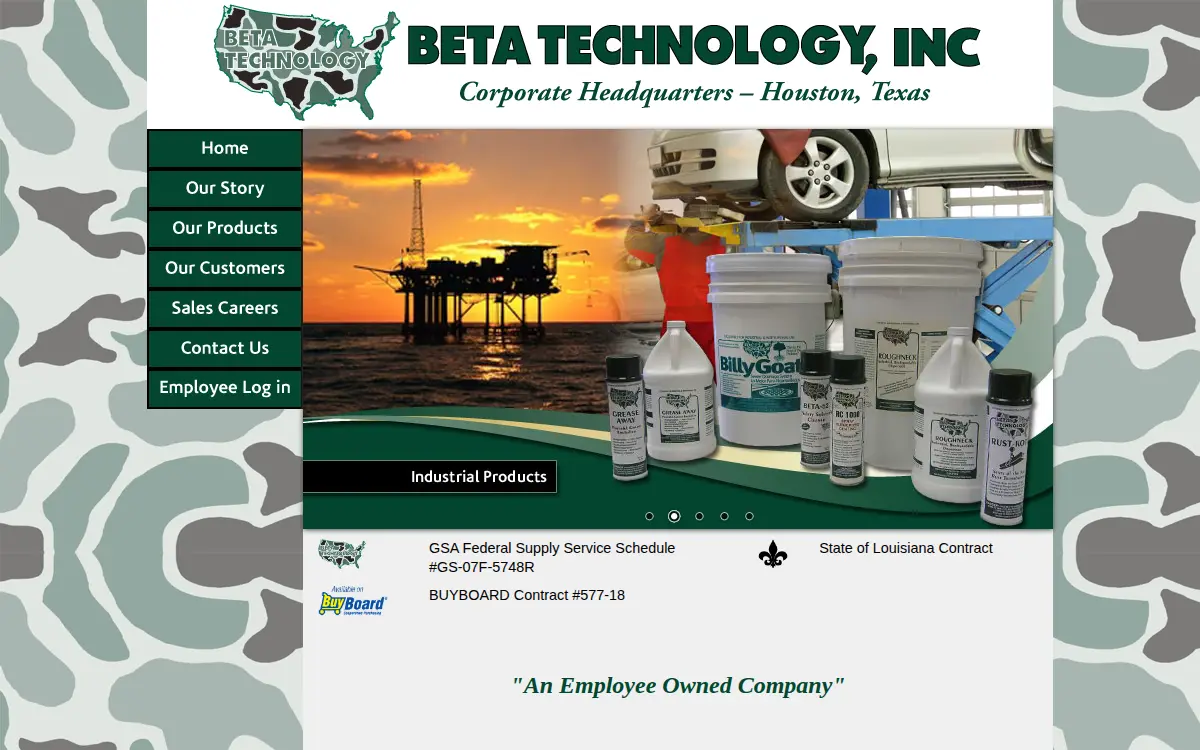 Homepage of Beta Technology, INC.