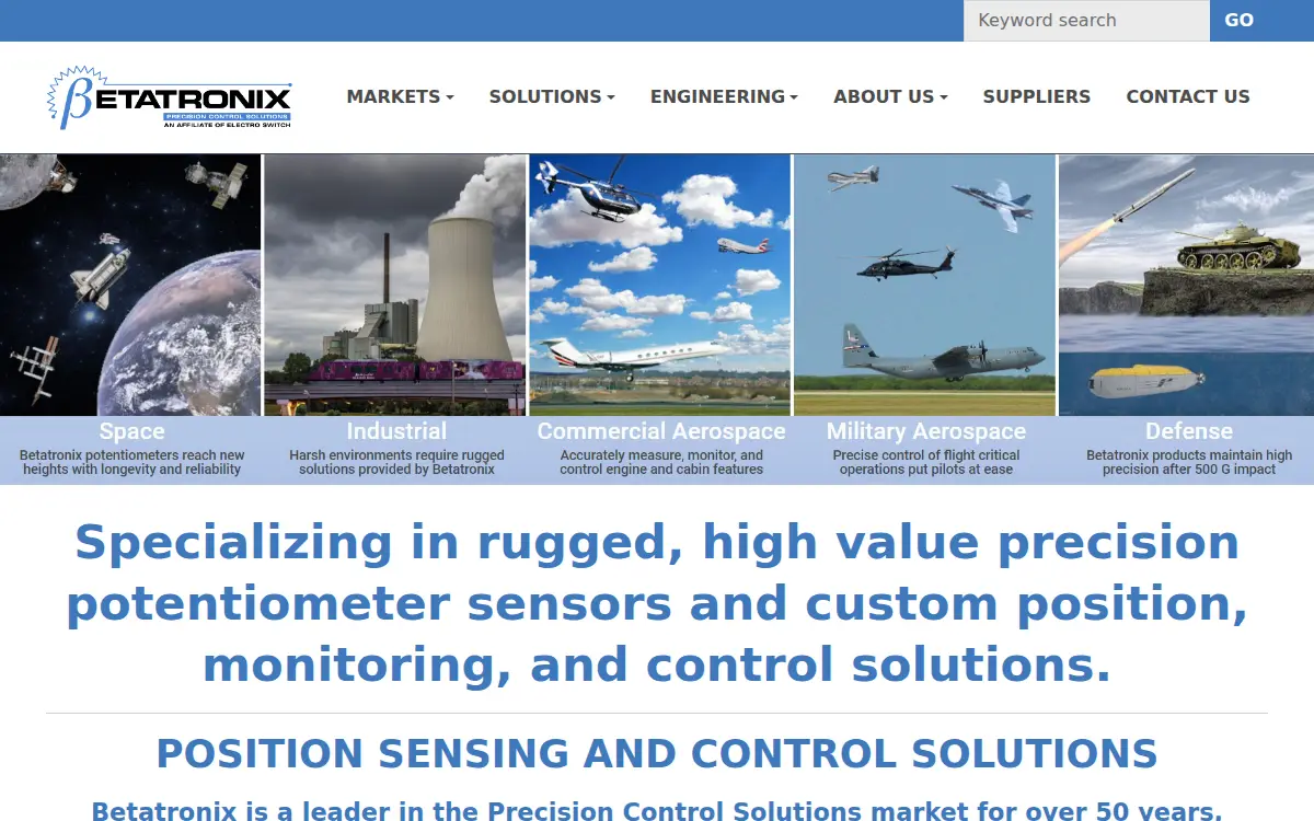 Homepage of Es Beta, LLC