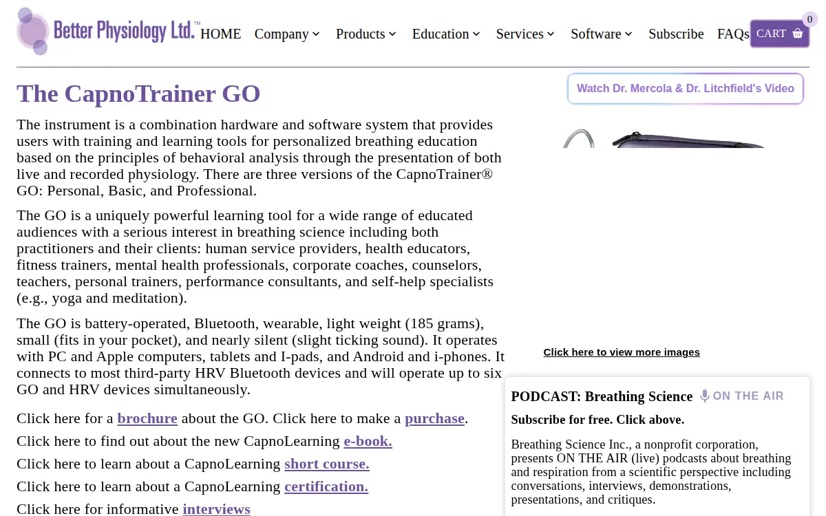 Homepage of Better Physiology Limited