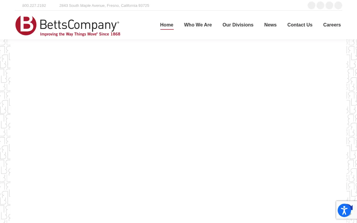 Homepage of Betts Company